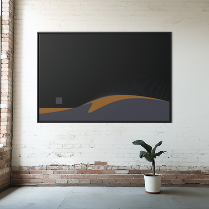 Night Wave - Purple Haze - XL Framed Canvas